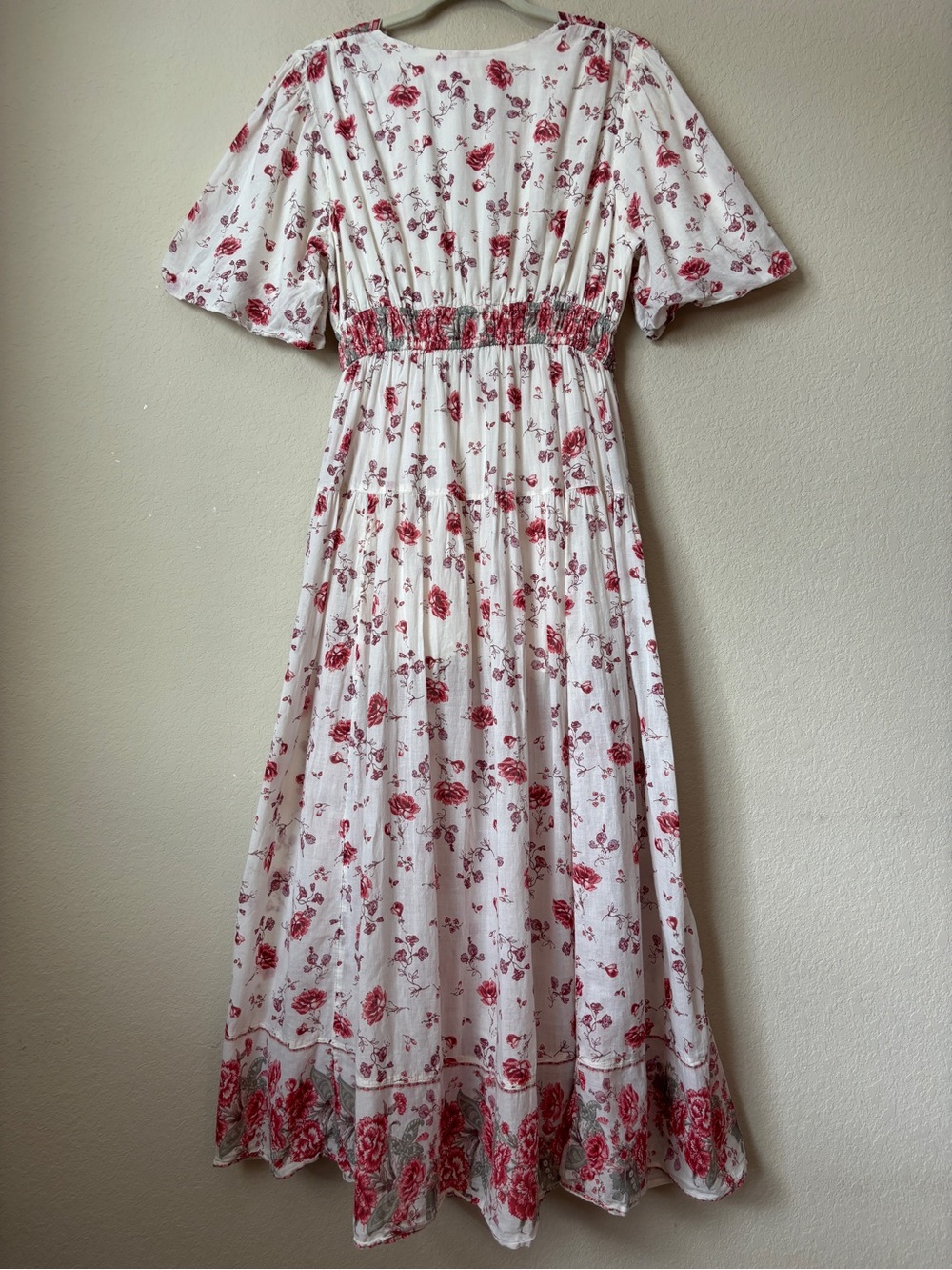 Free People Boho Cottagecore Prairie Floral Lysette Maxi Dress - Picture 14 of 15